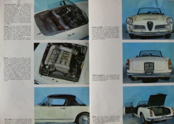 Alfa Romeo 2600 Spider Modelprogram 1962 Carbrochure (1034)